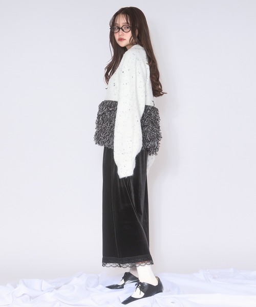 loin nuit ニット セーター loop knit polo / ループニットポロ