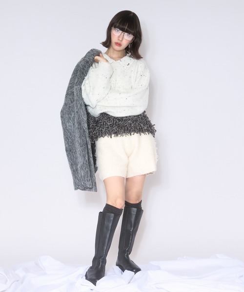 loin nuit ニット セーター loop knit polo / ループニットポロ