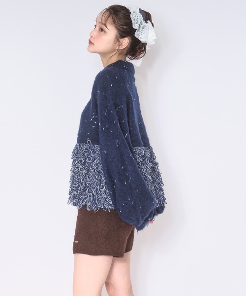 loin nuit ニット セーター loop knit polo / ループニットポロ