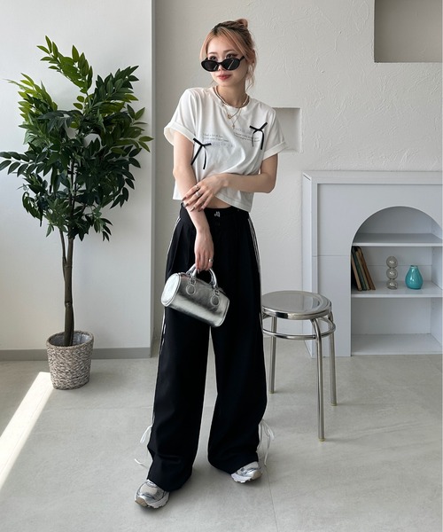 「sedacle girl」 スラックス MEDIUM ブラック レディース_画像2