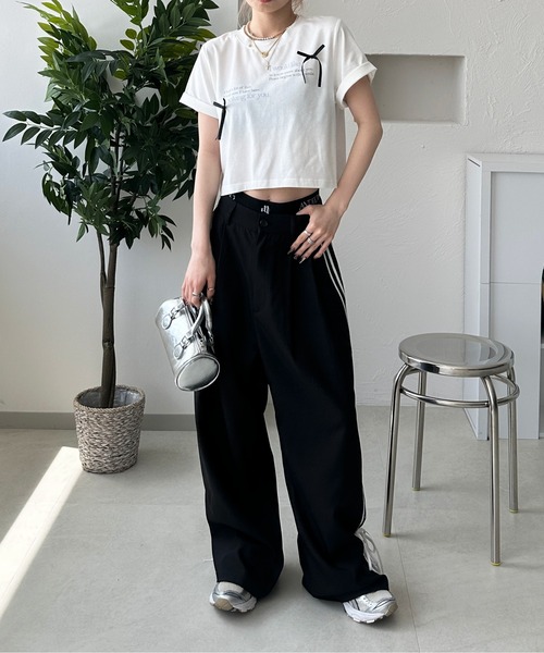 「sedacle girl」 スラックス MEDIUM ブラック レディース_画像3