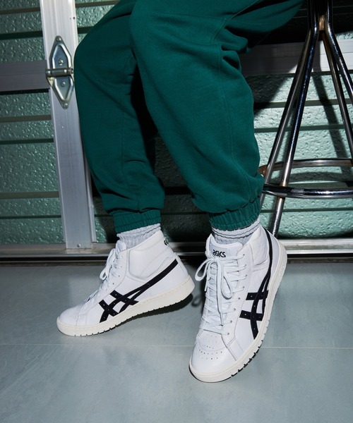 ASICS（アシックス） ハイカットスニーカー 24.5 ホワイト×ブラック