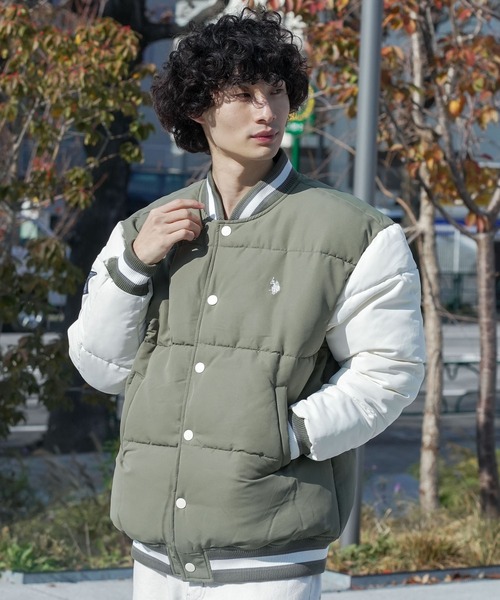 U.S. POLO ASSN. スタジャン Lサイズ ブラック/ホワイト US POLO ASSN. スタジャン ブラック/ホワイト Lサイズ U.S. POLO ASSN