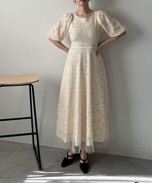 「feepur」 半袖ワンピース SMALL アイボリー レディース_画像9