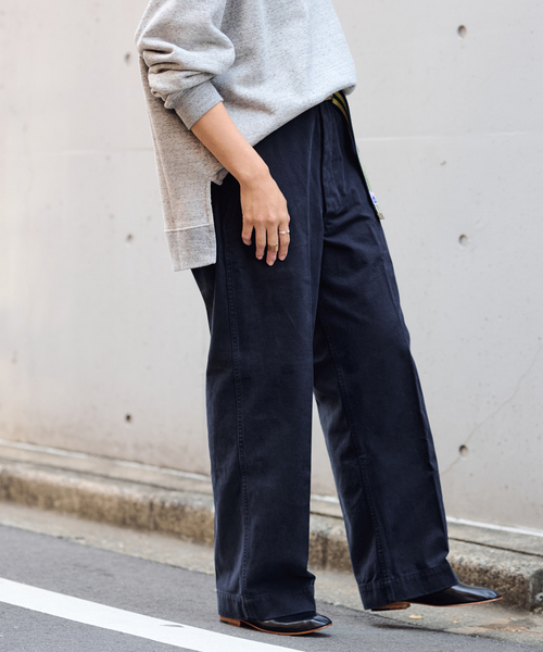 FRAMeWORK（フレームワーク） チノパン BURK 別注 ガチャベルト付き