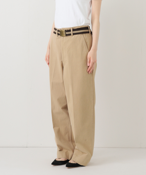 FRAMeWORK（フレームワーク） チノパン BURK 別注 ガチャベルト付き