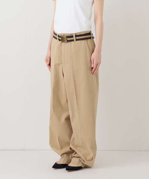 FRAMeWORK（フレームワーク） チノパン BURK 別注 ガチャベルト付き