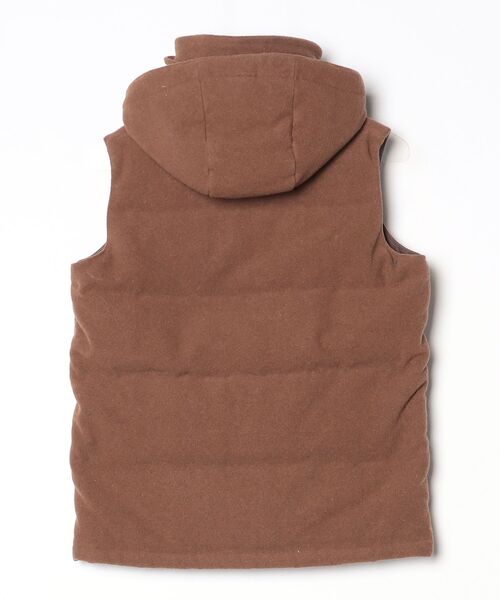 Danton（ダントン） 刺繍ダウンベスト「BEAMSコラボ」 34 ブラウン