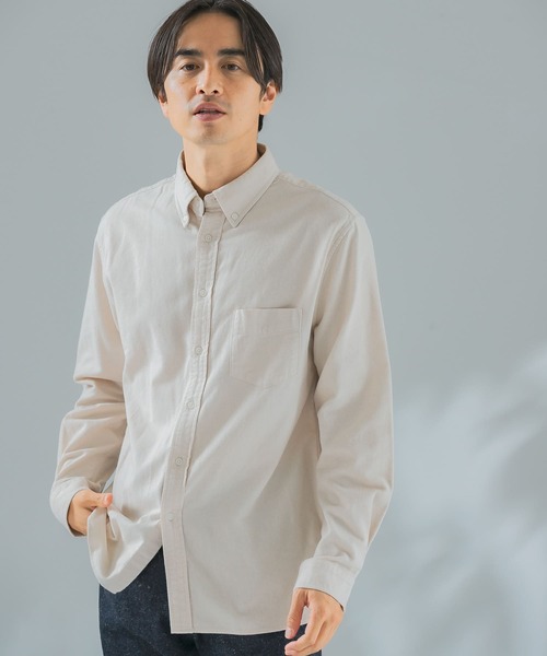 「URBAN RESEARCH ROSSO MEN」 長袖ネルシャツ MEDIUM カーキ メンズ_画像2