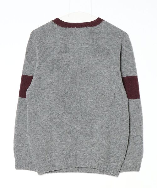 「BLUE WORK」 長袖ニット 34 グレー メンズ_画像2