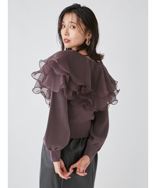 「FRAY I.D」 長袖ニット FREE モカ レディース_画像6