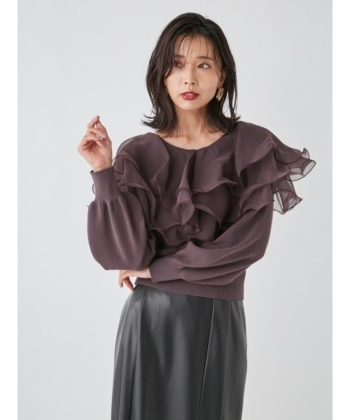 「FRAY I.D」 長袖ニット FREE モカ レディース_画像7