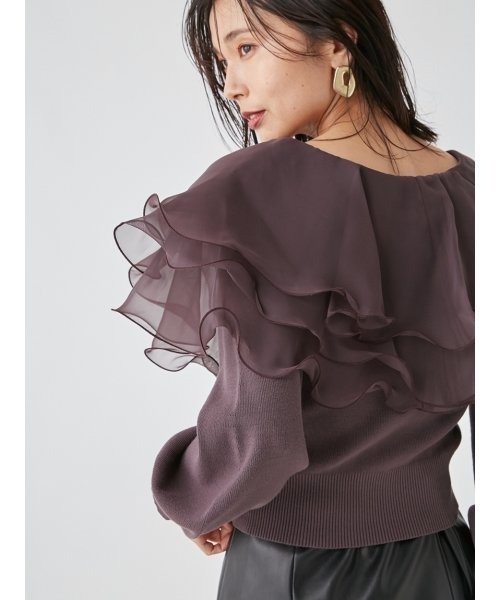 「FRAY I.D」 長袖ニット FREE モカ レディース_画像9