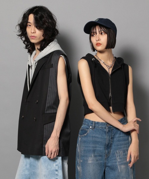「Anui」 ノースリーブトップス SMALL ブラック レディース_画像8