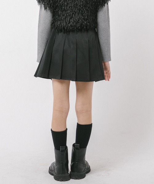 AD2019 archive プリーツスカートウール縮絨ショーツ 黒 スカパン AD2019 archive プリーツスカートウール縮絨ショーツ 黒 スカパン
