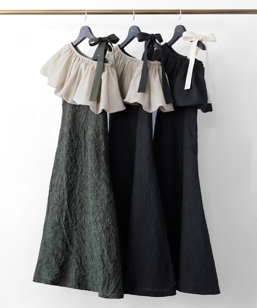 「GIRL」 ドッキングワンピース L ブラック レディース_画像4