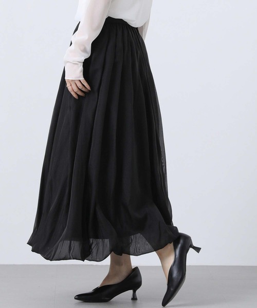Torrazzo Donna（トラッゾドンナ） ロング スカート シアーギャザー