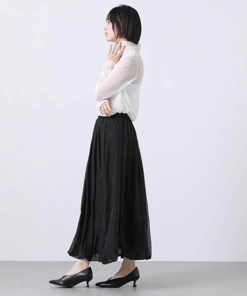 Torrazzo Donna（トラッゾドンナ） ロング スカート シアーギャザー