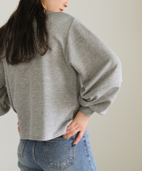 「select MOCA」 スウェットカットソー FREE グレー レディース_画像8