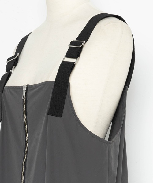 「Bonjour Sagan」 サロペットスカート FREE チャコールグレー レディース_画像6