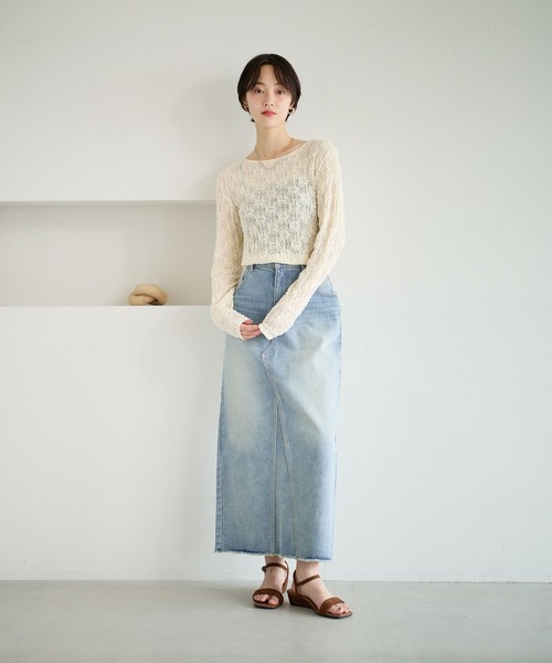 BAYFLOW（ベイフロー） tシャツ カットレースロングスリーブT