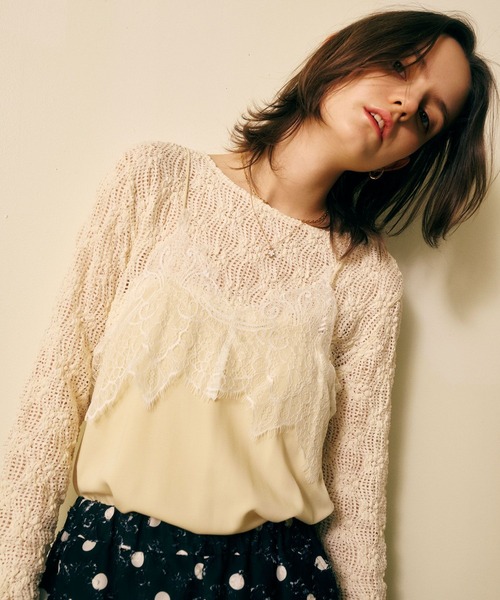 BAYFLOW（ベイフロー） tシャツ カットレースロングスリーブT