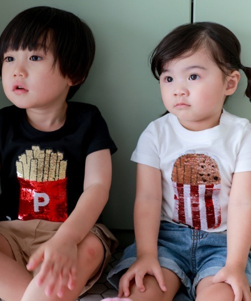 CHEEK ROOM（チークルーム） tシャツ ポテトスパンコール Tシャツ 