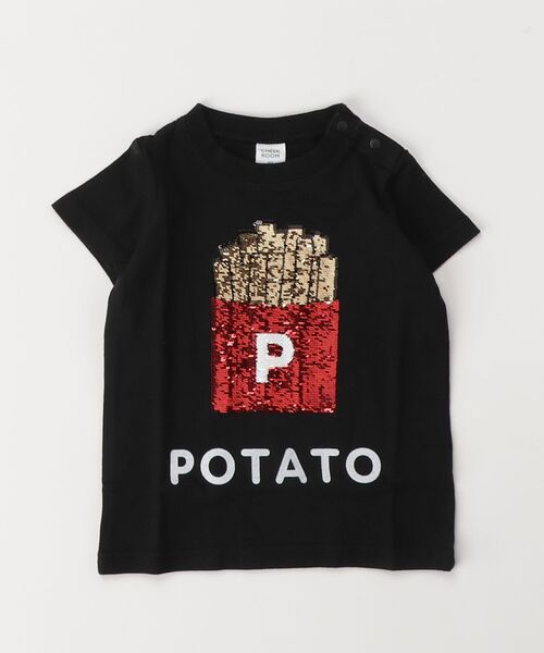 CHEEK ROOM（チークルーム） tシャツ ポテトスパンコール Tシャツ 