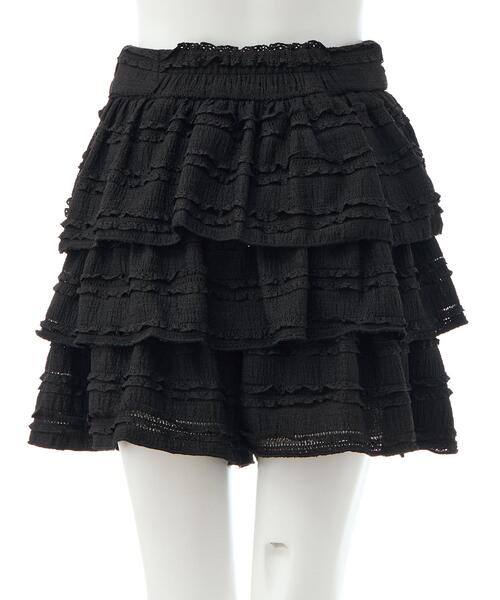 INGNI（イング） パンツ レースフリルショートパンツ レディース