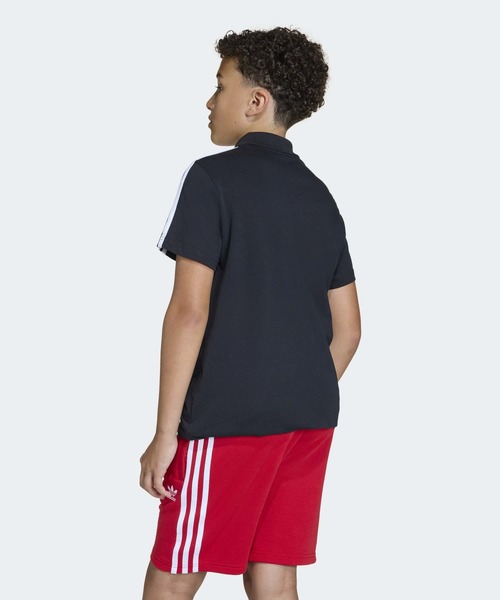 adidas（アディダス） ポロシャツ スリーストライプス 半袖ポロTシャツ