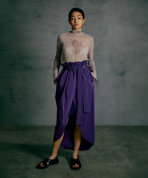 「THINGS THAT MATTER」 スカート 2 パープル レディース_画像6