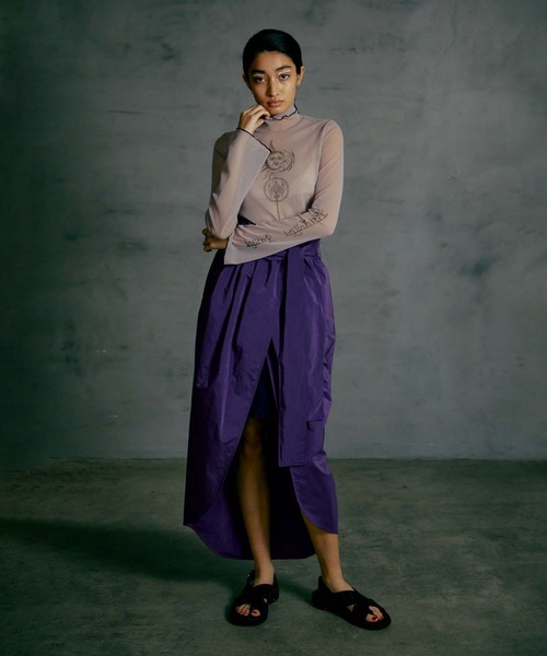 「THINGS THAT MATTER」 スカート 2 パープル レディース_画像9