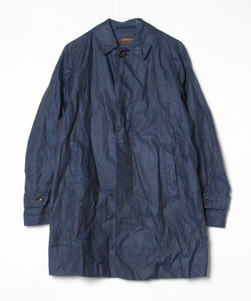 JOURNAL STANDARD J.S HOMESTEAD ステンカラーコート MEDIUM ブルー 