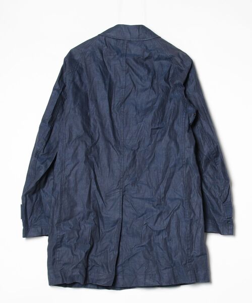 「JOURNAL STANDARD J.S HOMESTEAD」 ステンカラーコート MEDIUM ブルー メンズ_画像2