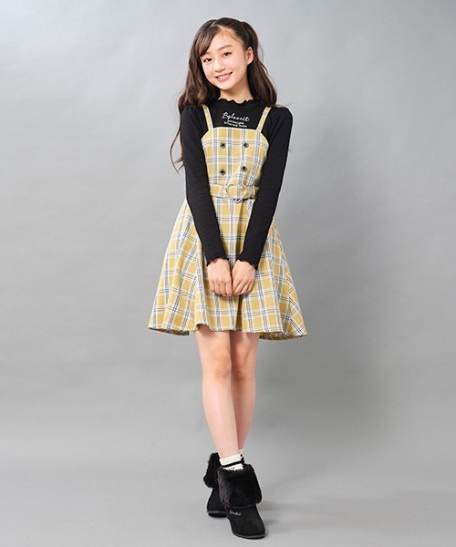 「by LOVEiT」 「KIDS」長袖ワンピース 160cm ブラウン キッズ_画像2