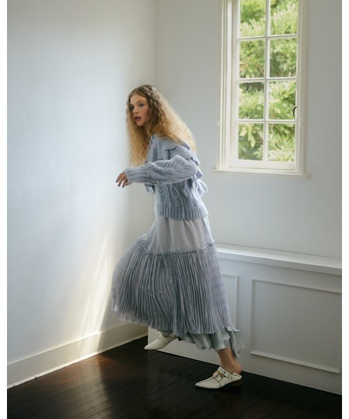 「FURFUR」 長袖ニット ONE SIZE ホワイト レディース_画像7