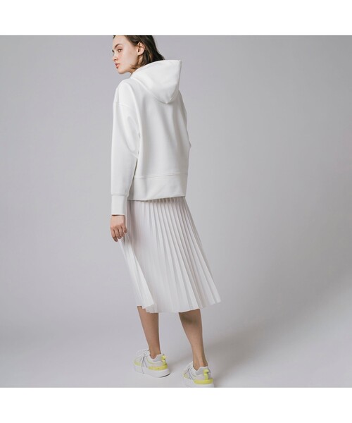 「LACOSTE」 プルオーバーパーカー 34 エンジ レディース_画像2
