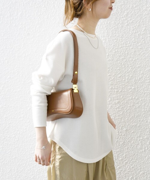 「SHIPS any」 長袖カットソー ONE SIZE ネイビー レディース_画像6