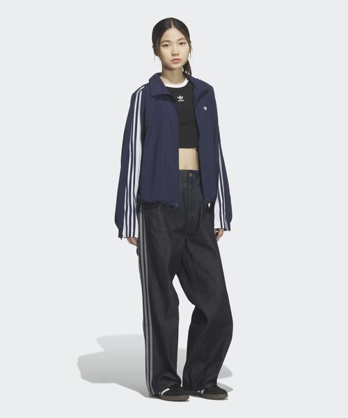 adidas スリーストライプストラックトップ　 XL DH026 adidas（アディダス） メンズ クロスジャケット スリーストライプス