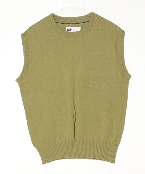MHL.（エムエイチエル） ノースリーブニット MEDIUM グリーン メンズ 