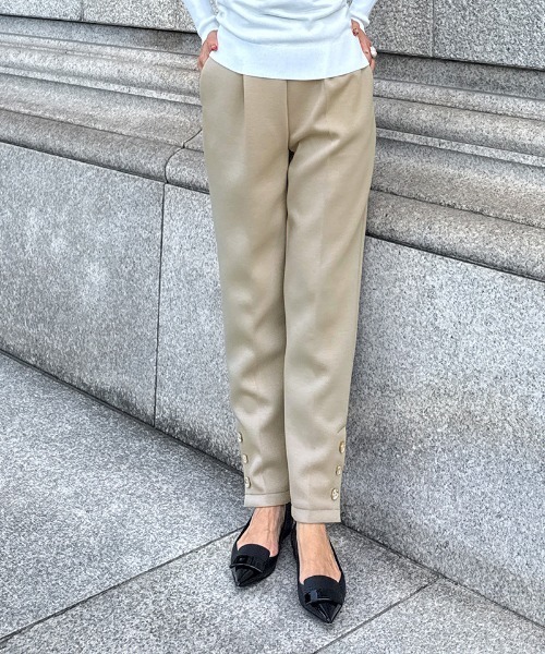 「JENNE」 パンツ MEDIUM ブラック レディースの画像