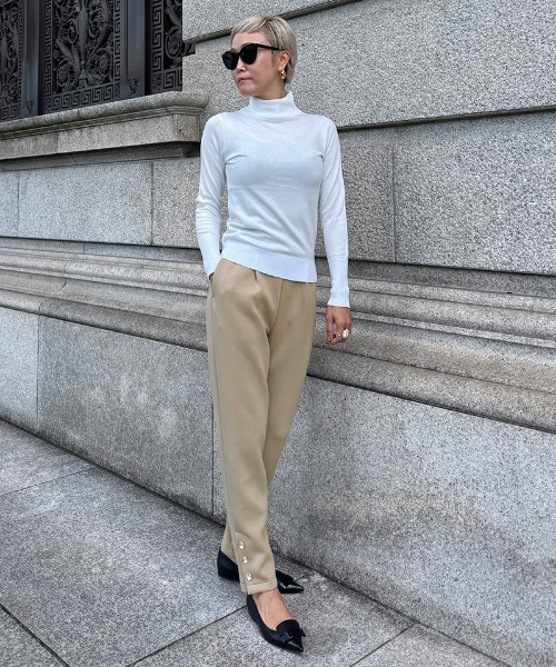 「JENNE」 パンツ MEDIUM ブラック レディースの画像
