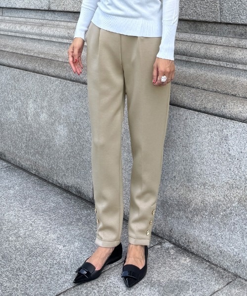 「JENNE」 パンツ MEDIUM ブラック レディースの画像