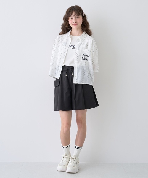 pom ponette junior（ポンポネット ジュニア） ワイドパンツ ハーフ