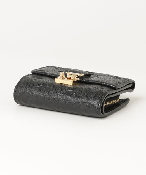極美品◆ルイヴィトン ポルトフォイユ メティス アンプラント ノワール LOUIS VUITTON（ルイ・ヴィトン） モノグラムアンプラント ノワール