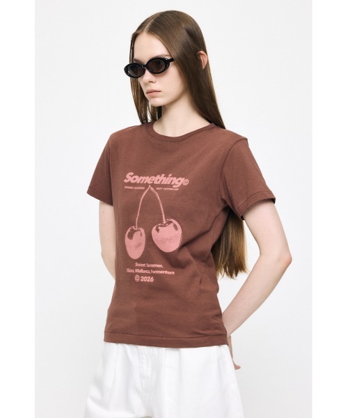 MOUSSY（マウジー） tシャツ 半袖 JN CHERRY Tシャツ レディース
