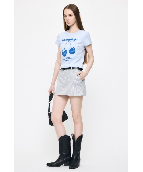 MOUSSY（マウジー） tシャツ 半袖 JN CHERRY Tシャツ レディース