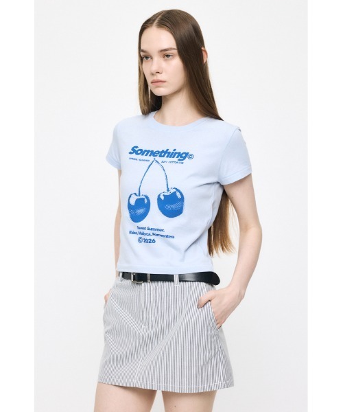 MOUSSY（マウジー） tシャツ 半袖 JN CHERRY Tシャツ レディース