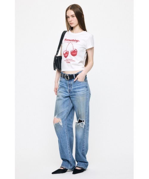 MOUSSY（マウジー） tシャツ JN CHERRY Tシャツ レディース : ZOZOTOWN