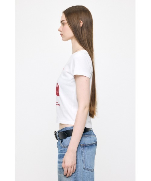MOUSSY（マウジー） tシャツ 半袖 JN CHERRY Tシャツ レディース